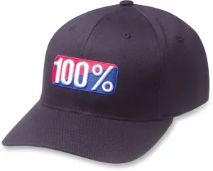 100% Classic Flexfit Hat - Black - Large/XL 20043-00001