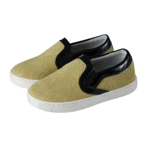 19262 - Yellow Soft Leather Sneaker for Girl by Beberlis