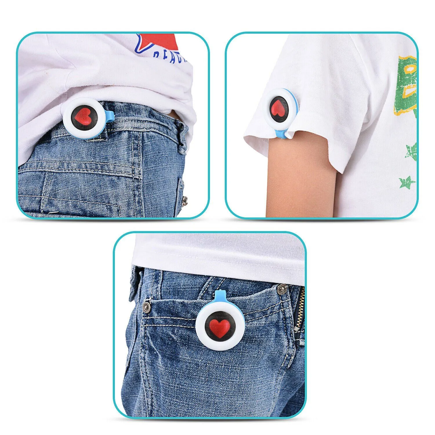 8-Pack: Clip On Mosquito, Bug & Insect Repellent for Indoor or Outdoor
