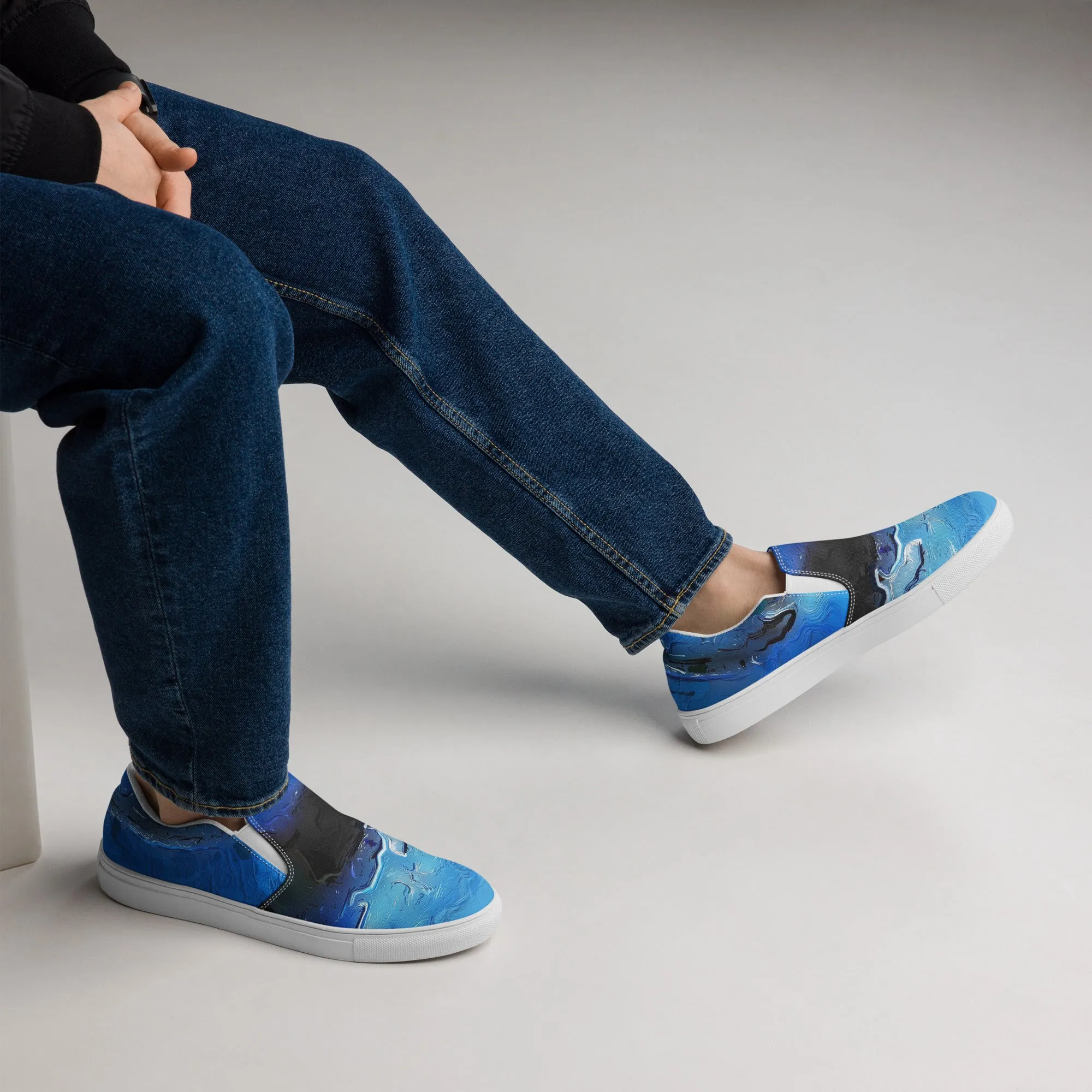 A Drop In The Ocean - Mens Slip-On Canvas Shoes