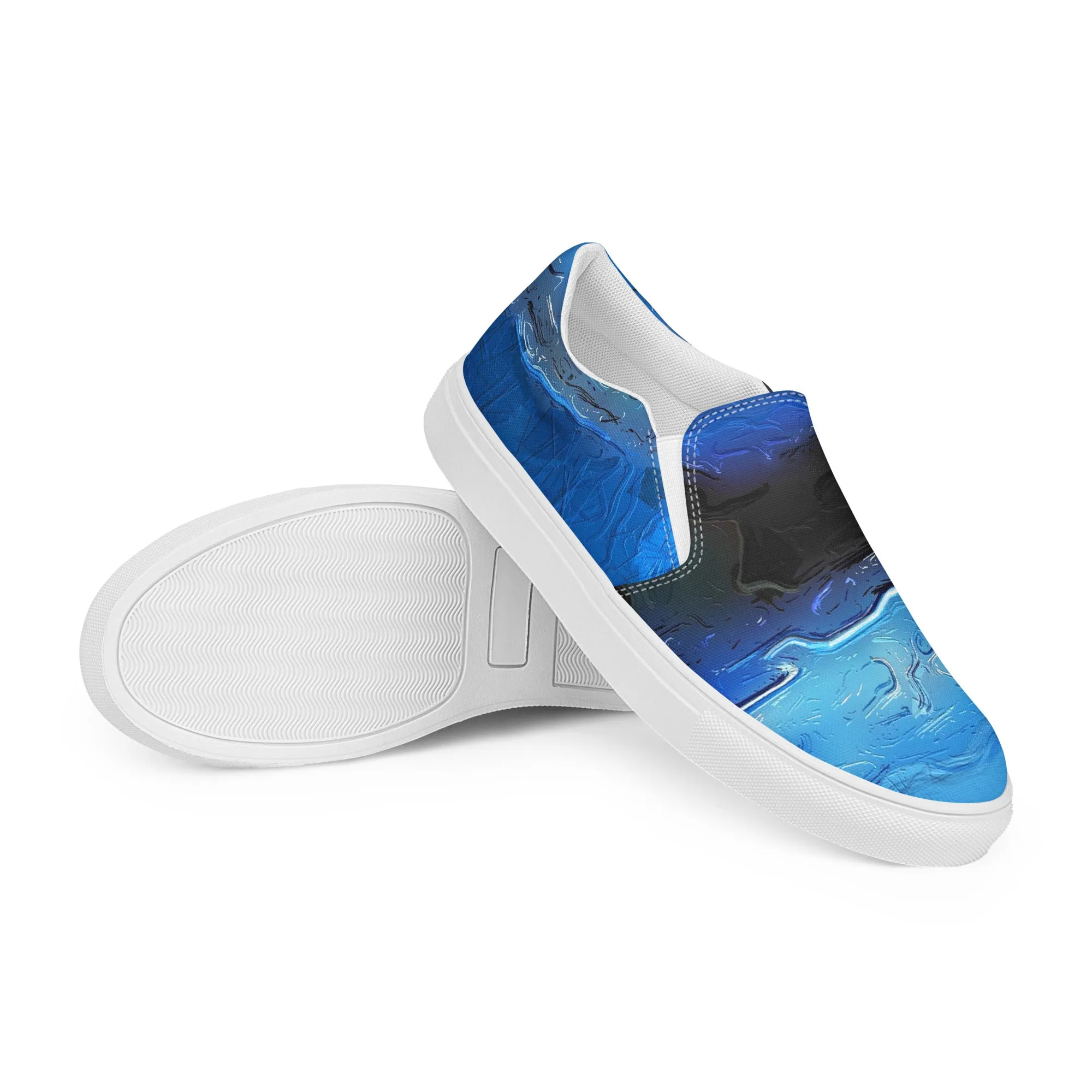 A Drop In The Ocean - Mens Slip-On Canvas Shoes