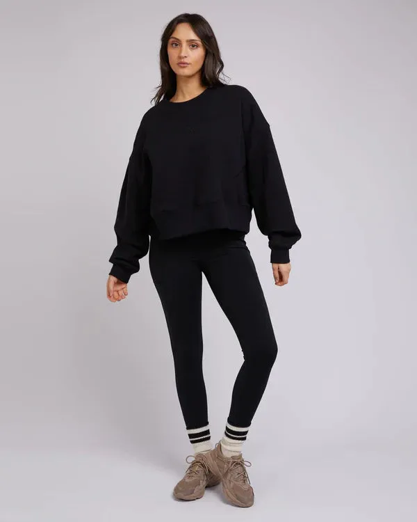 All About Eve Active Tonal Sweater - Black