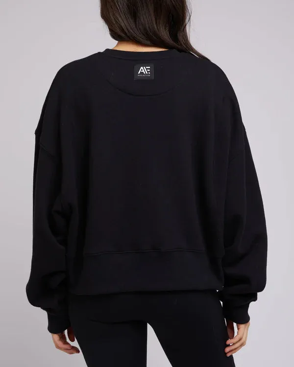 All About Eve Active Tonal Sweater - Black