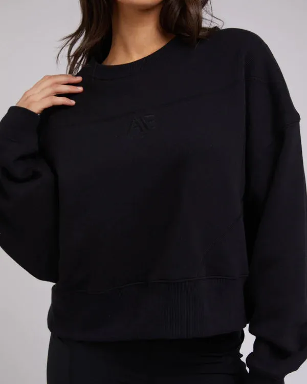 All About Eve Active Tonal Sweater - Black
