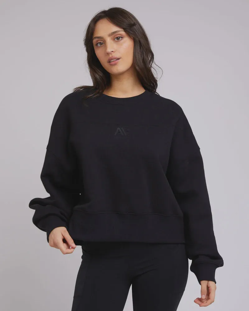 All About Eve Active Tonal Sweater - Black