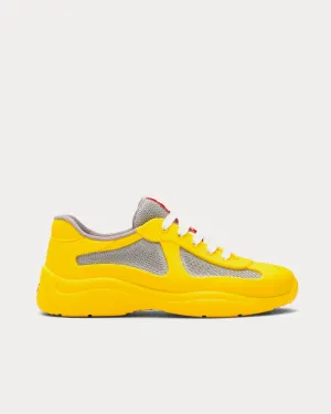 America's Cup Soft Rubber & Bike Fabric Sunny Yellow Low Top Sneakers