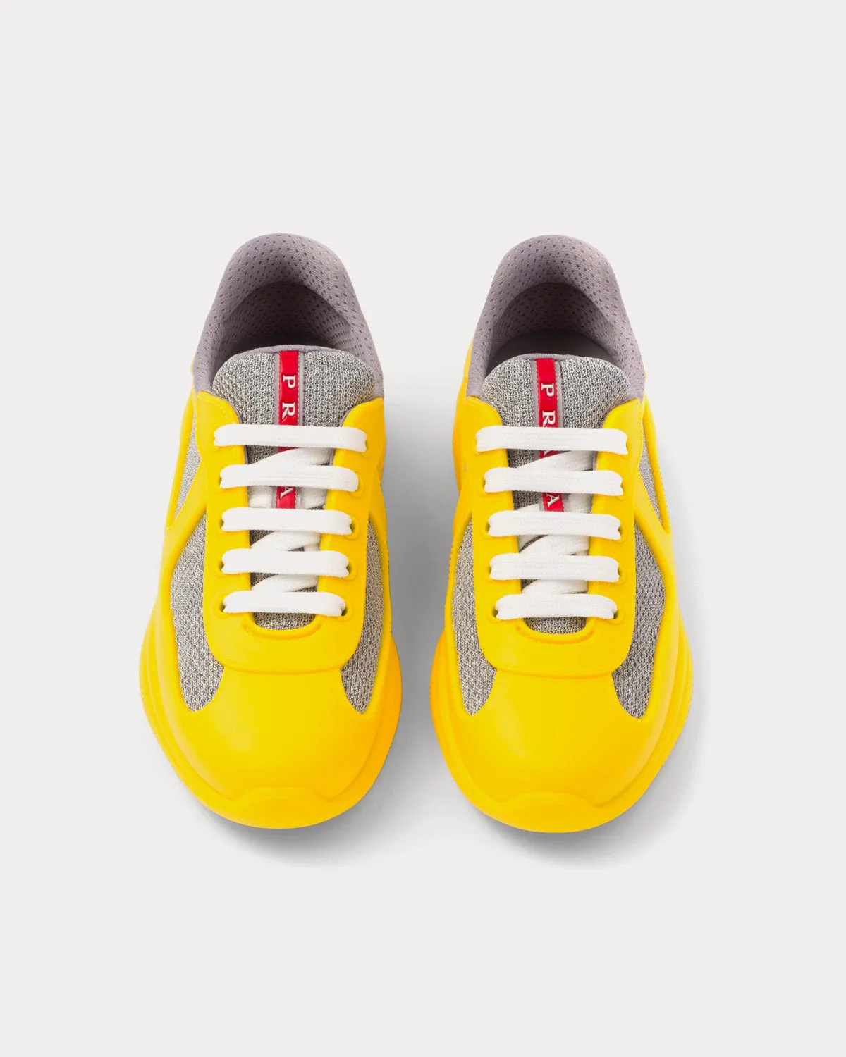 America's Cup Soft Rubber & Bike Fabric Sunny Yellow Low Top Sneakers