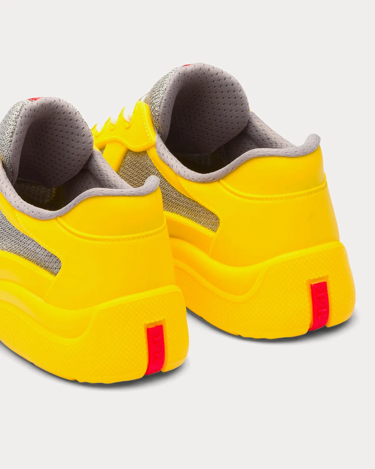 America's Cup Soft Rubber & Bike Fabric Sunny Yellow Low Top Sneakers
