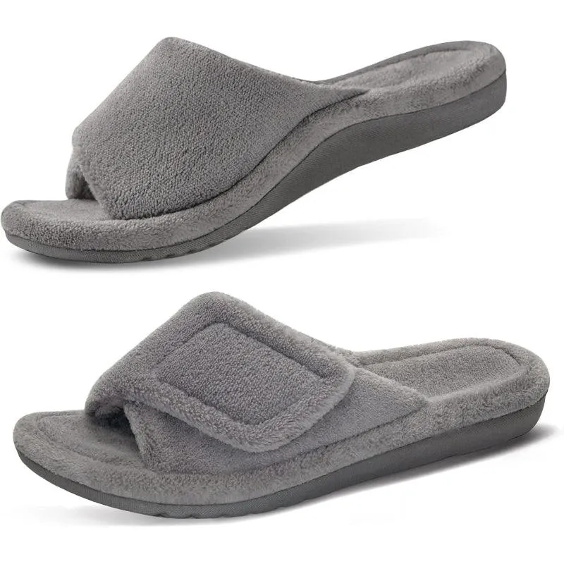 Arthritis Friendly Fuzzy Non Slip Slippers – Comfortable Support