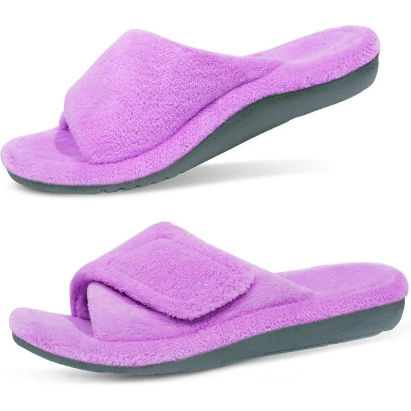 Arthritis Friendly Fuzzy Non Slip Slippers – Comfortable Support