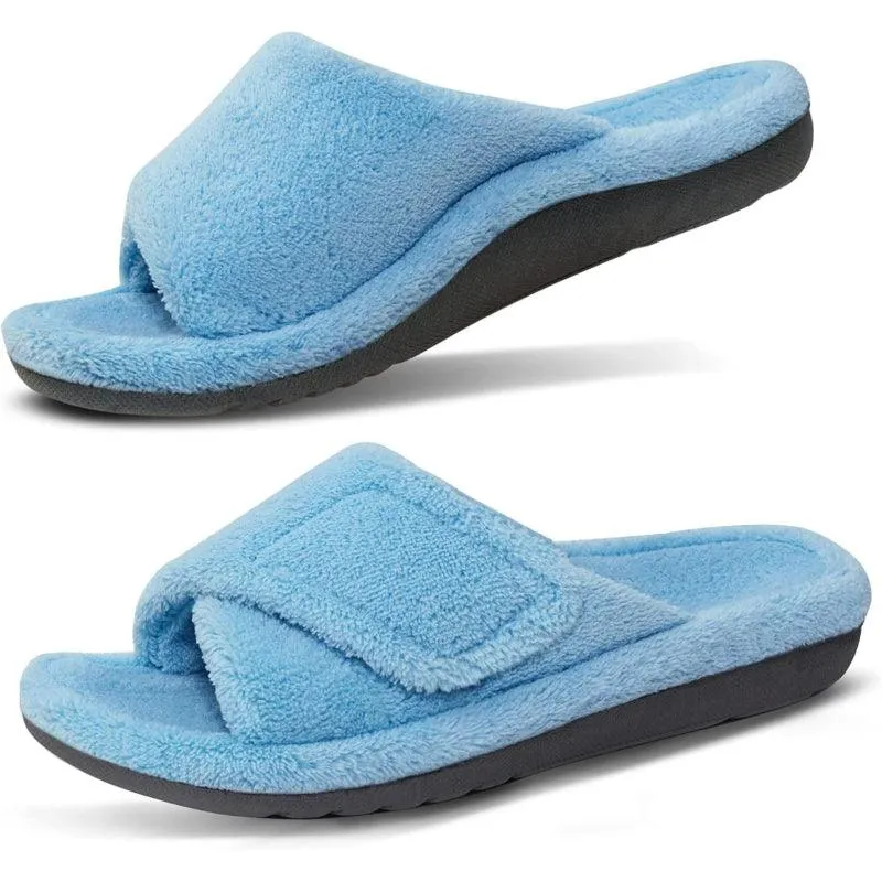 Arthritis Friendly Fuzzy Non Slip Slippers – Comfortable Support