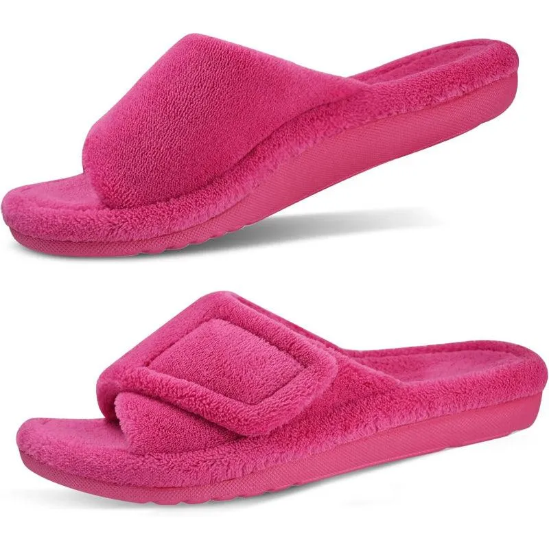 Arthritis Friendly Fuzzy Non Slip Slippers – Comfortable Support