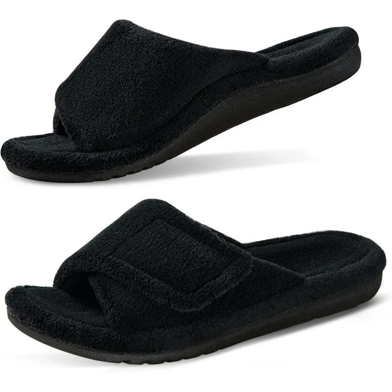 Arthritis Friendly Fuzzy Non Slip Slippers – Comfortable Support