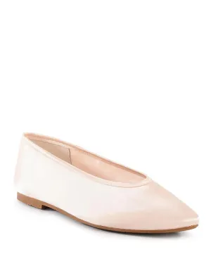BC Footwear Georgette Satin Flats - Natural - FINAL SALE