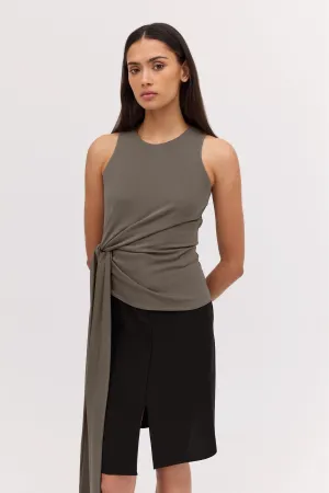 BRONZE JERSEY AESTHETE TOP