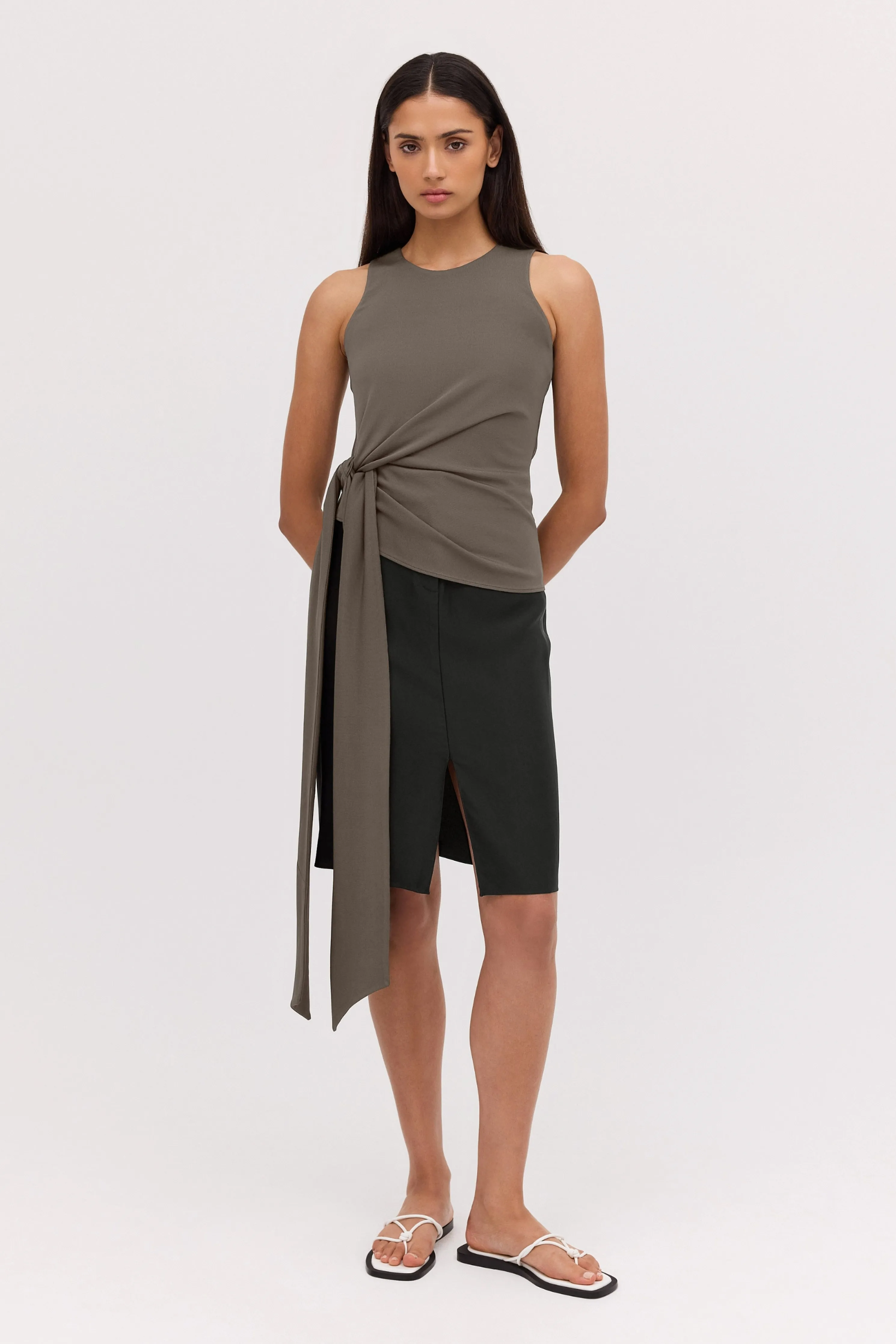 BRONZE JERSEY AESTHETE TOP