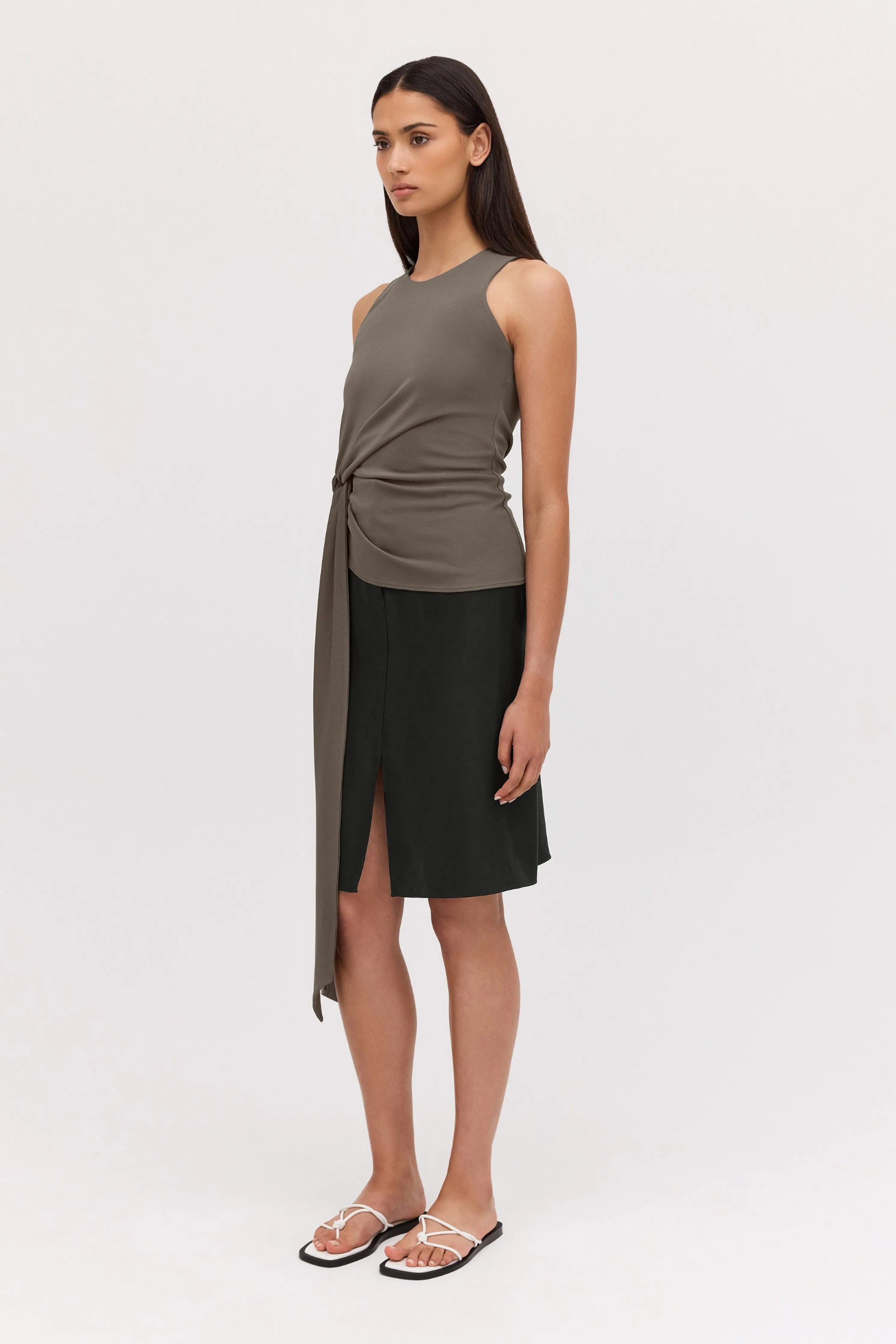 BRONZE JERSEY AESTHETE TOP