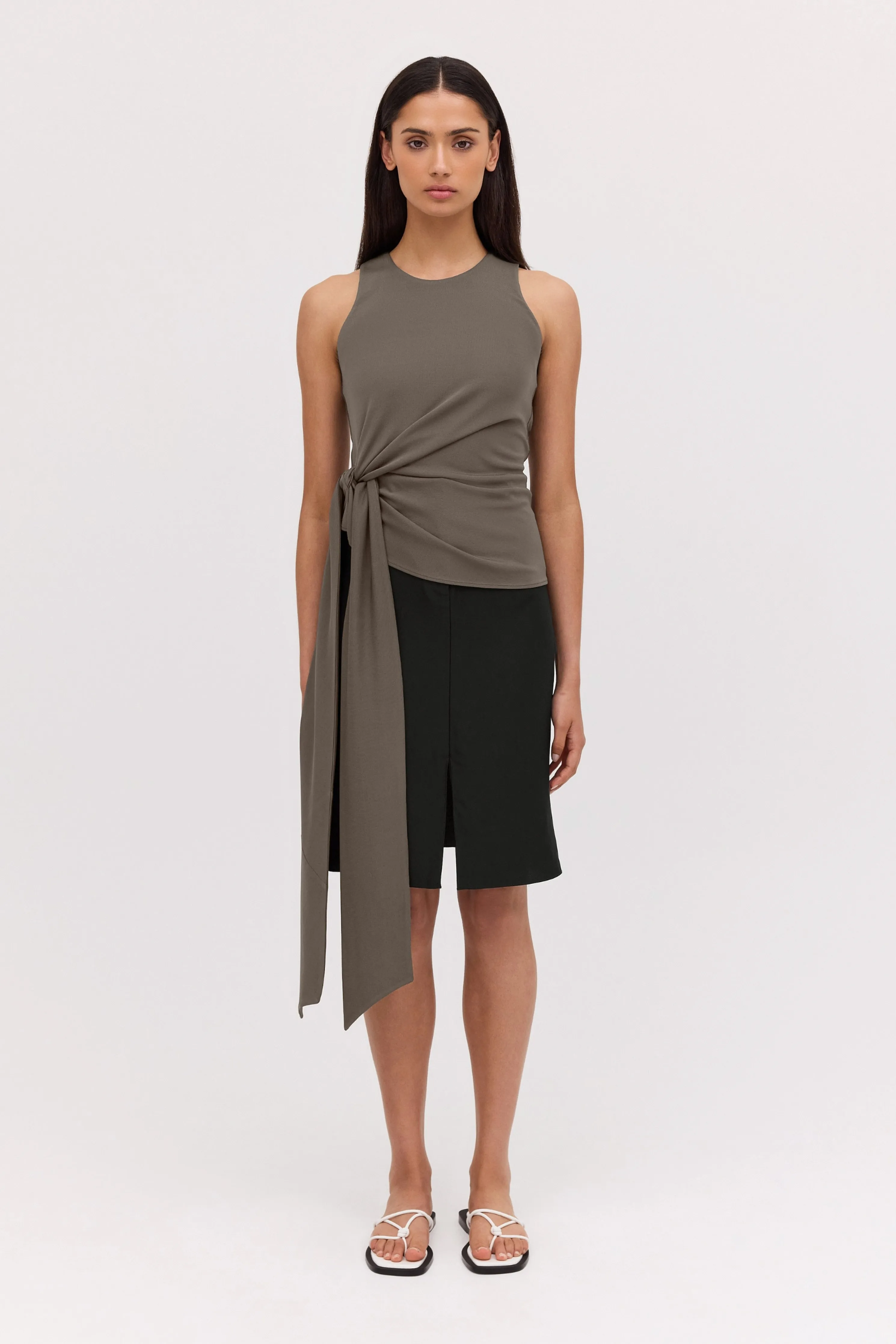 BRONZE JERSEY AESTHETE TOP