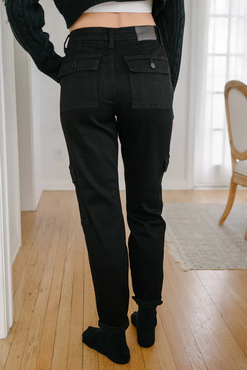 Celeste High Rise Cuffed Cargo Joggers