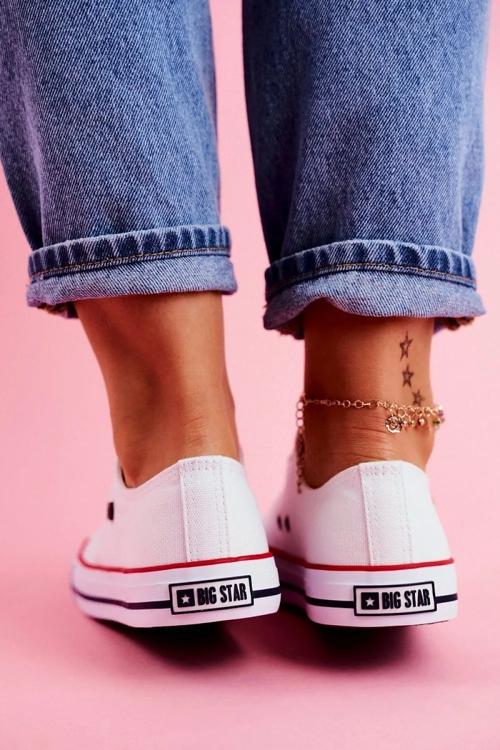 Classic White-Red Step in style Sneakers