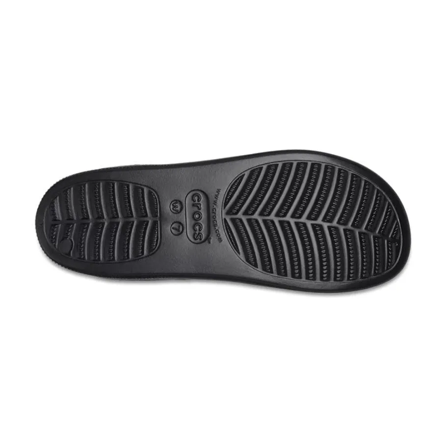 Crocs Womens Slider Classic Platform Slide Black