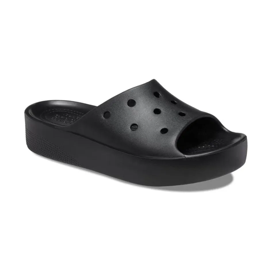 Crocs Womens Slider Classic Platform Slide Black