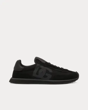 DG Cushion Mixed Material Black Low Top Sneakers