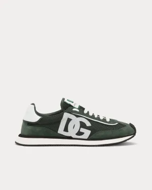 DG Cushion Mixed Material Green Low Top Sneakers