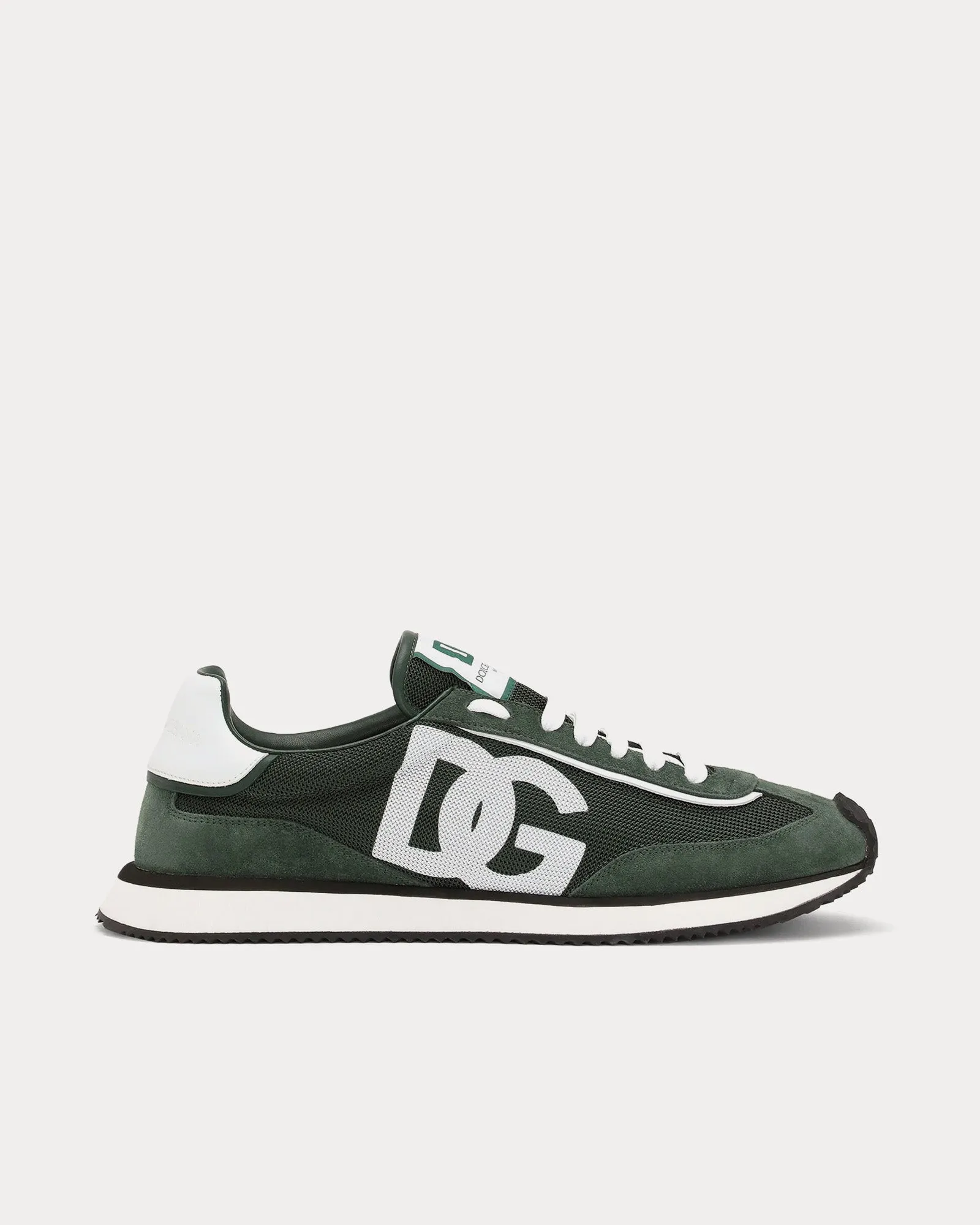 DG Cushion Mixed Material Green Low Top Sneakers