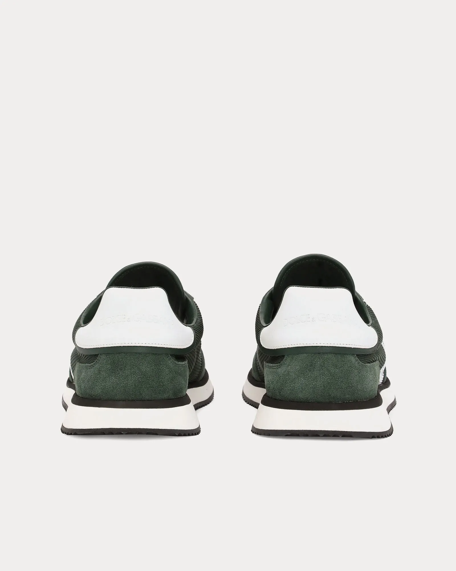 DG Cushion Mixed Material Green Low Top Sneakers