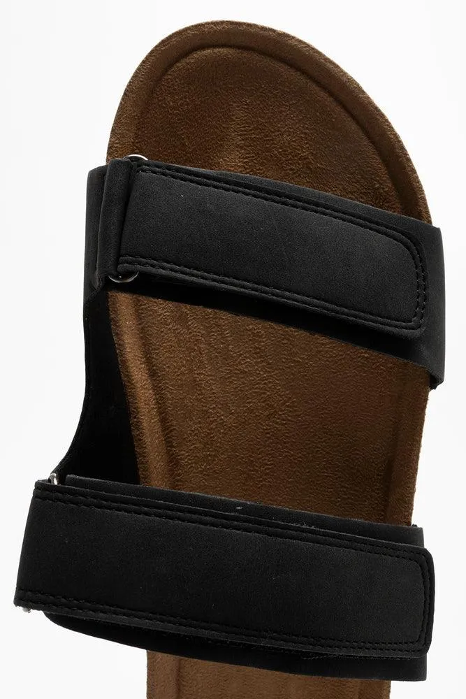 Double Band Sandal Black