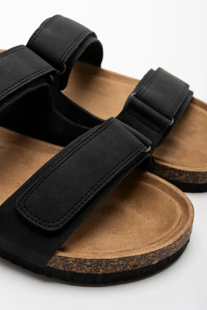 Double Band Sandal Black
