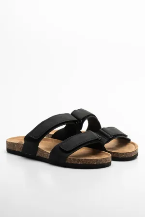 Double Band Sandal Black