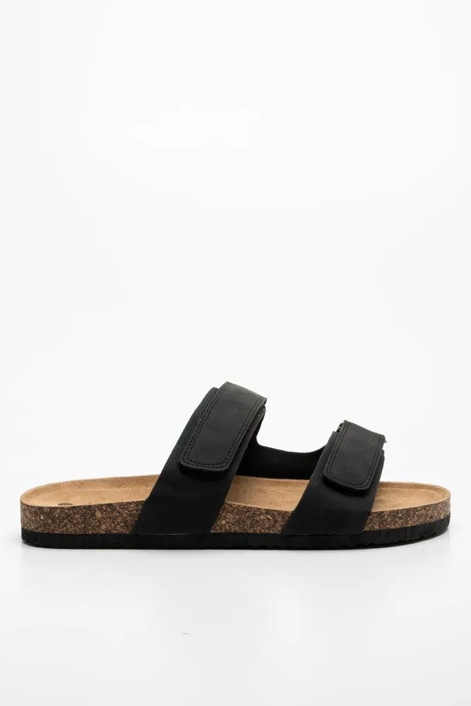 Double Band Sandal Black