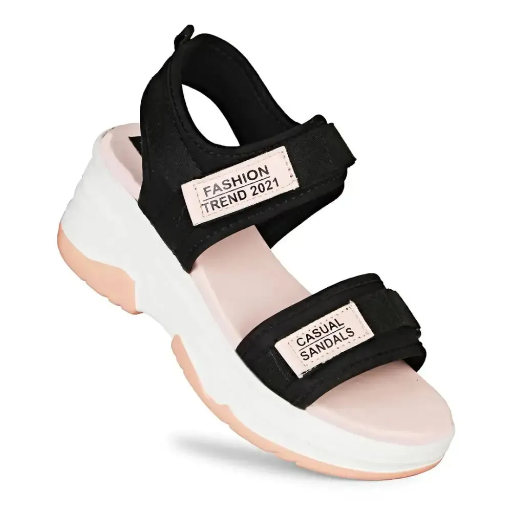 Earth Step Women's/Girls Striped Design Stylish Wedges