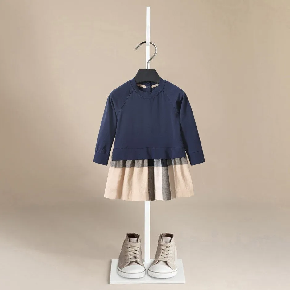 Elie Cotton Plaid Dress