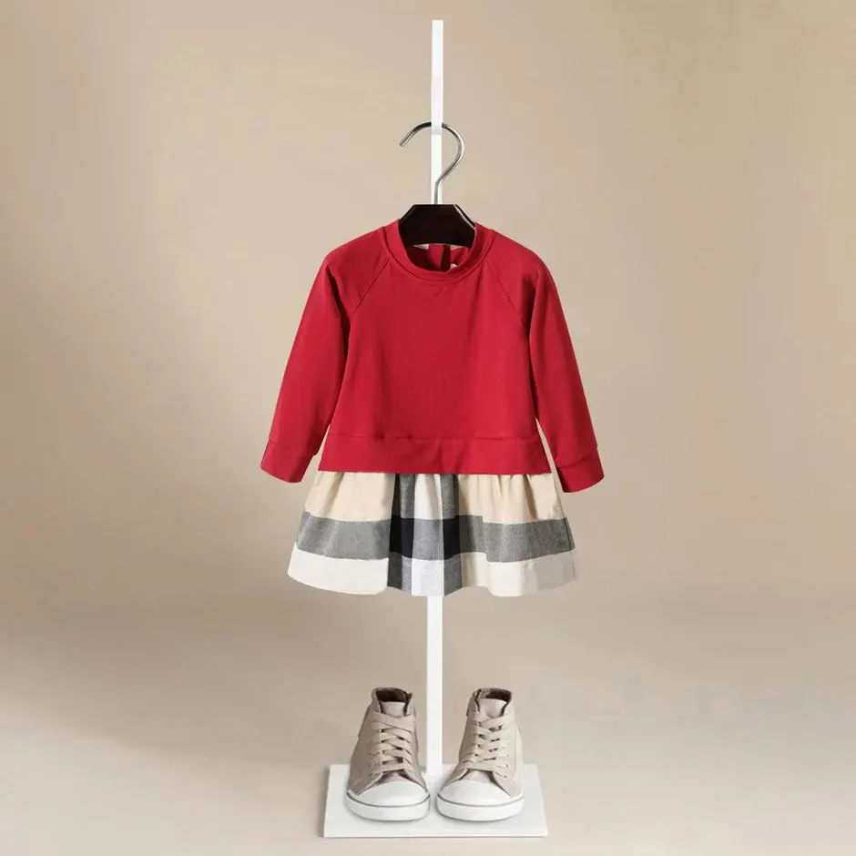 Elie Cotton Plaid Dress