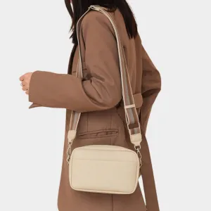 Fashion Women's Small Shoulder Bag - Solid PU Messenger Square Bag in Black, White, Beige