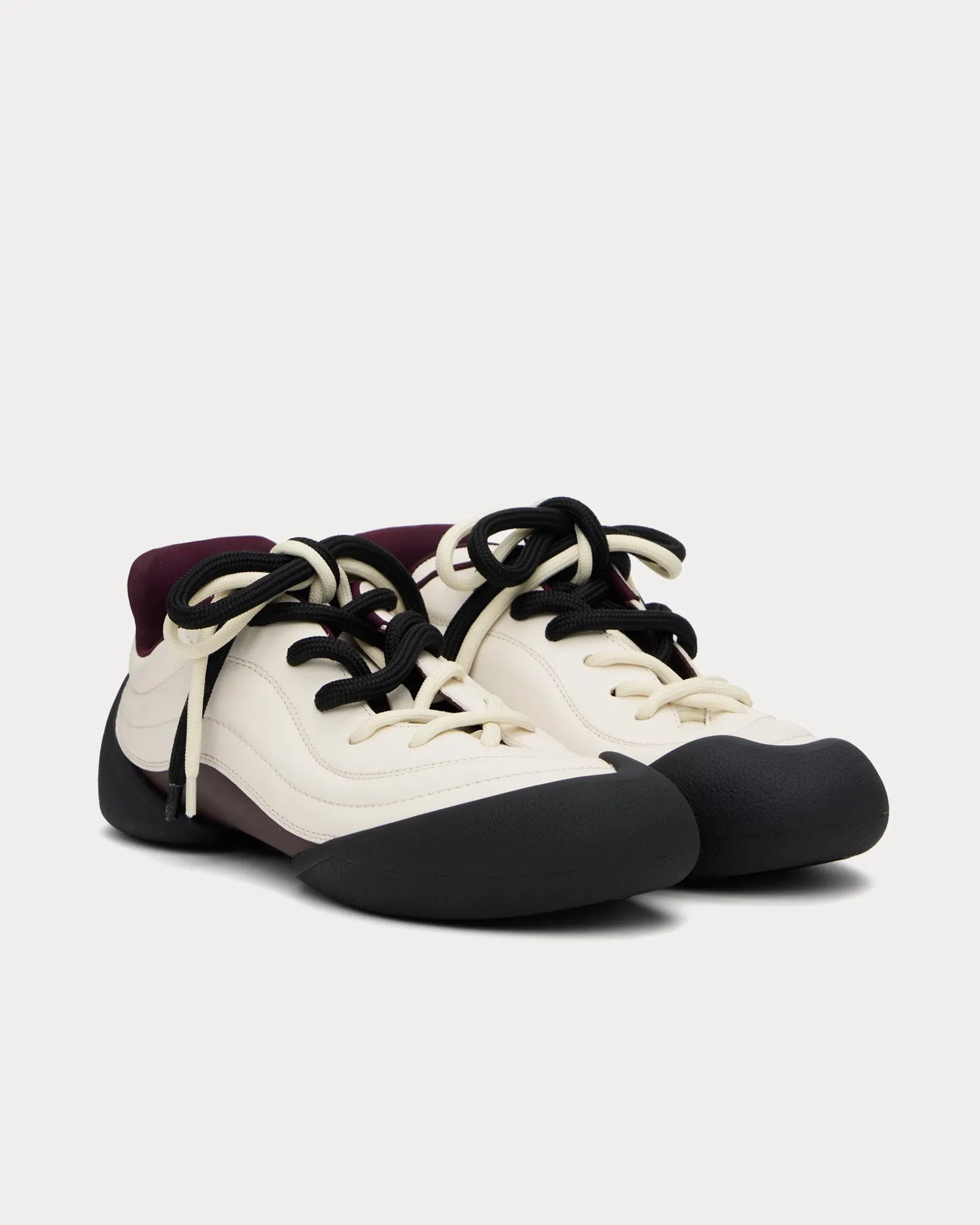 Flexion Off-White / Bordeaux Low Top Sneakers
