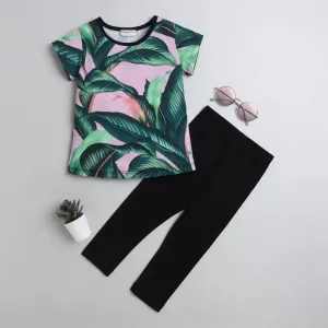 Forest Printed Leggings Set