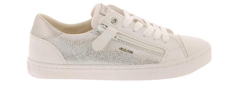 Geox Kilwi White Designed Sneakers