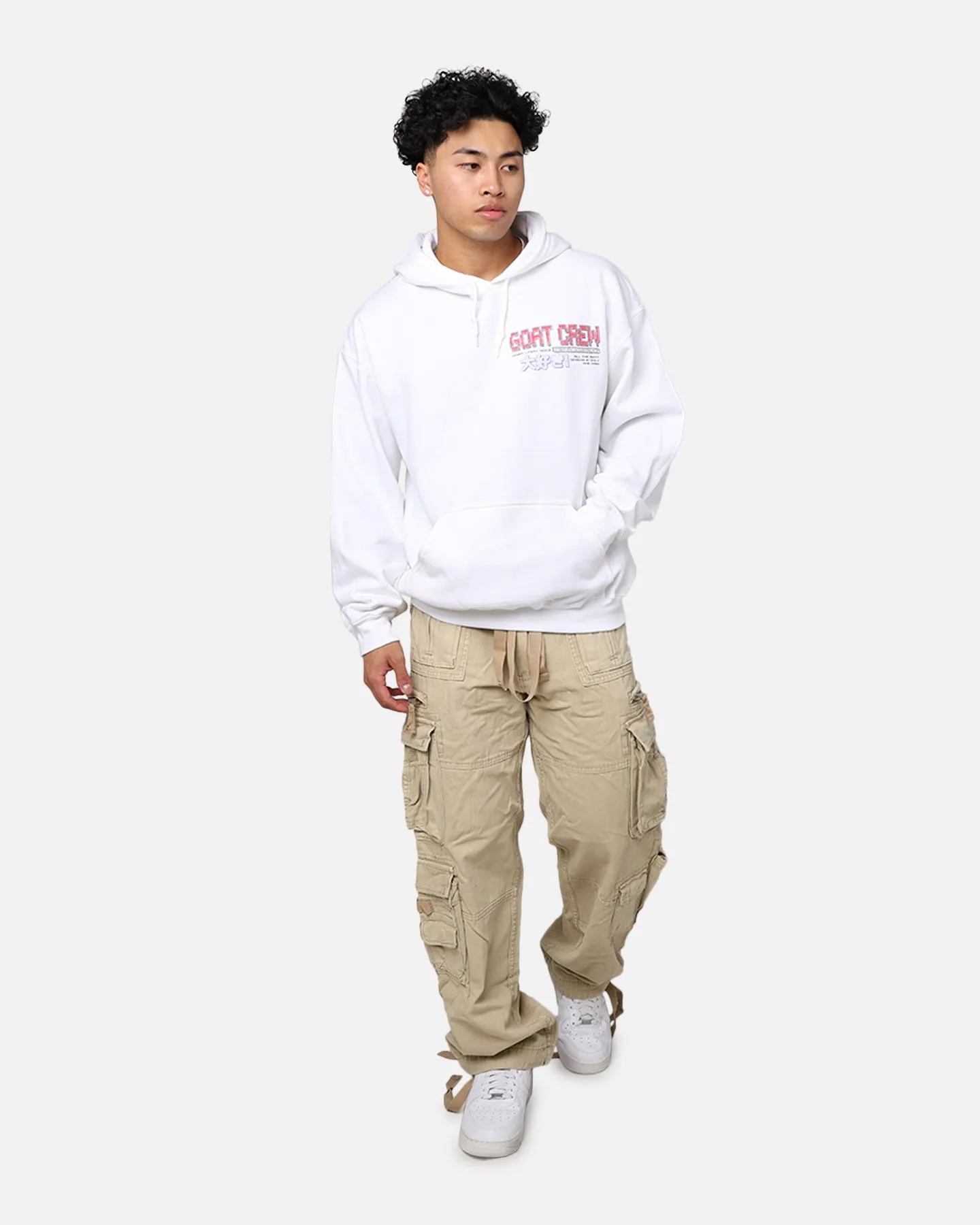 Goat Crew Demi Anime Hoodie White