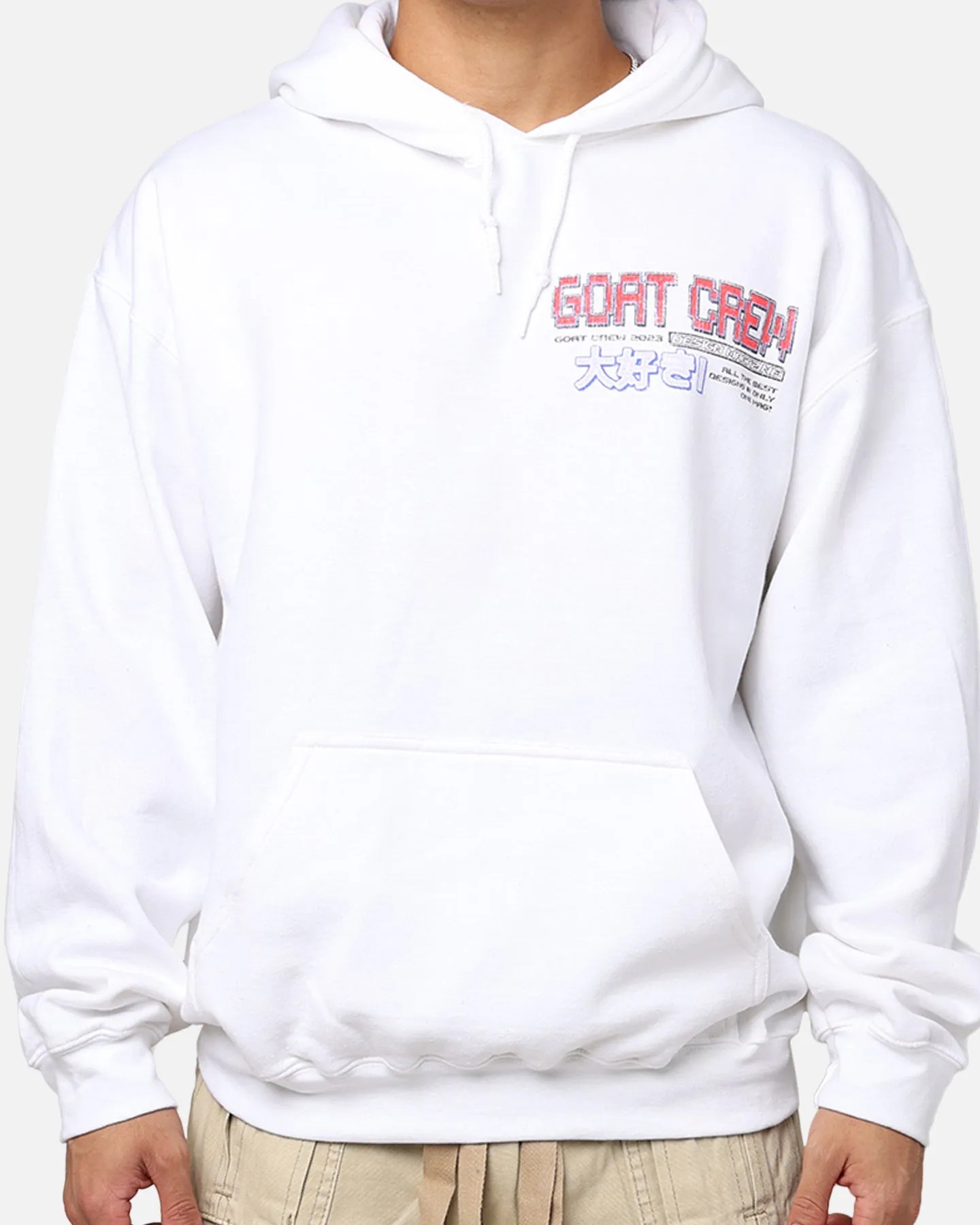 Goat Crew Demi Anime Hoodie White