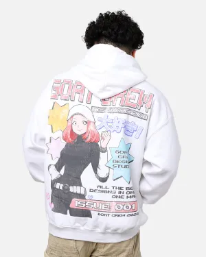 Goat Crew Demi Anime Hoodie White