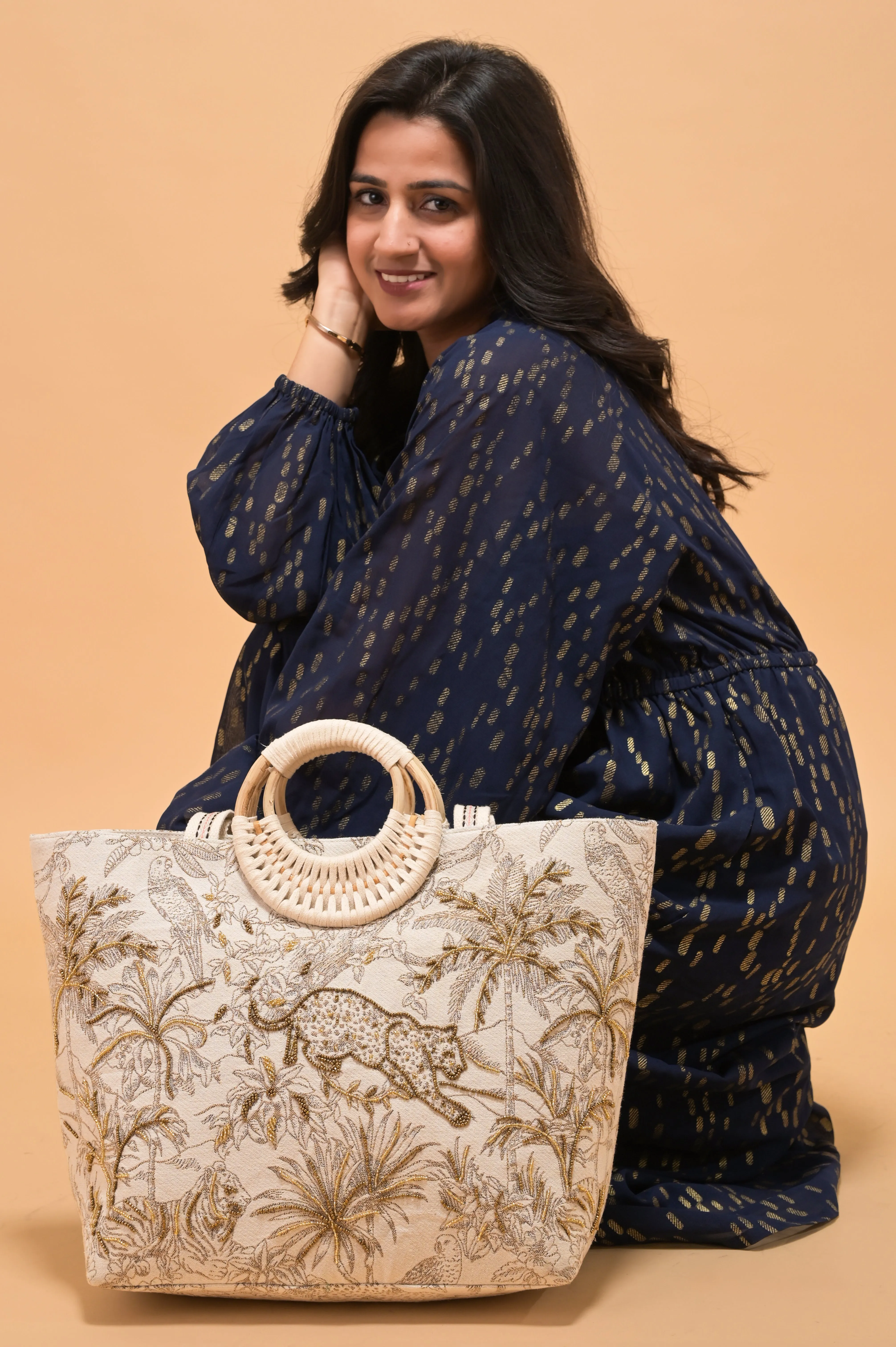 Golden Jungle Tote Bag