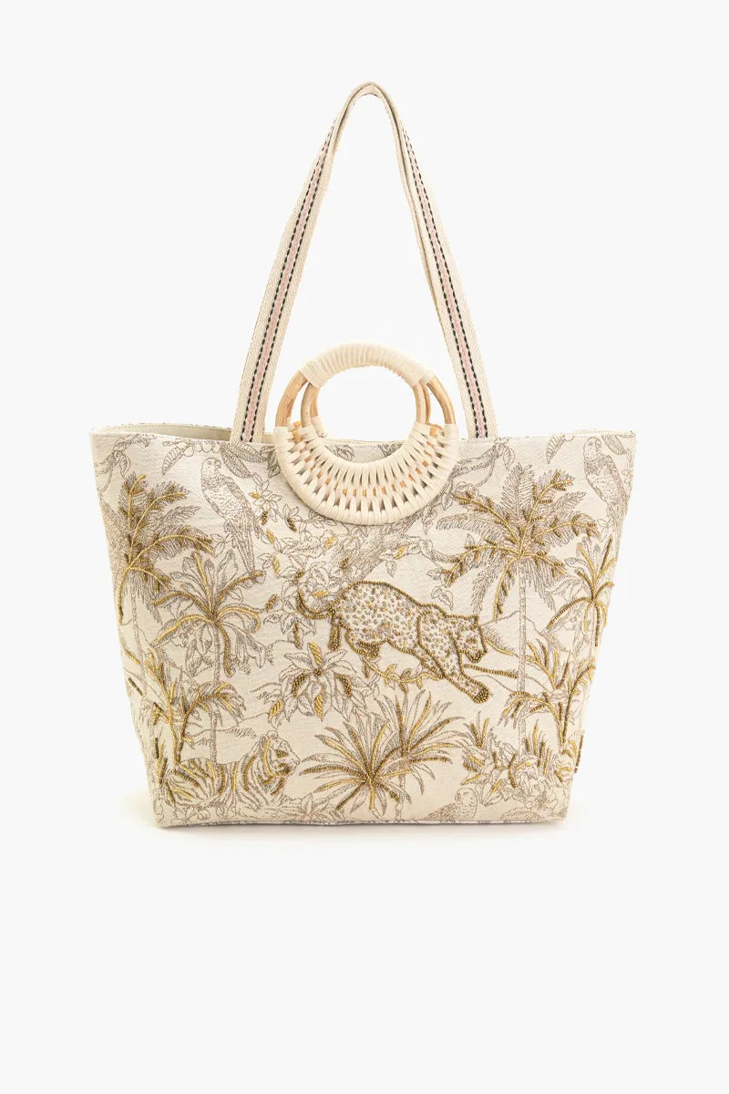 Golden Jungle Tote Bag