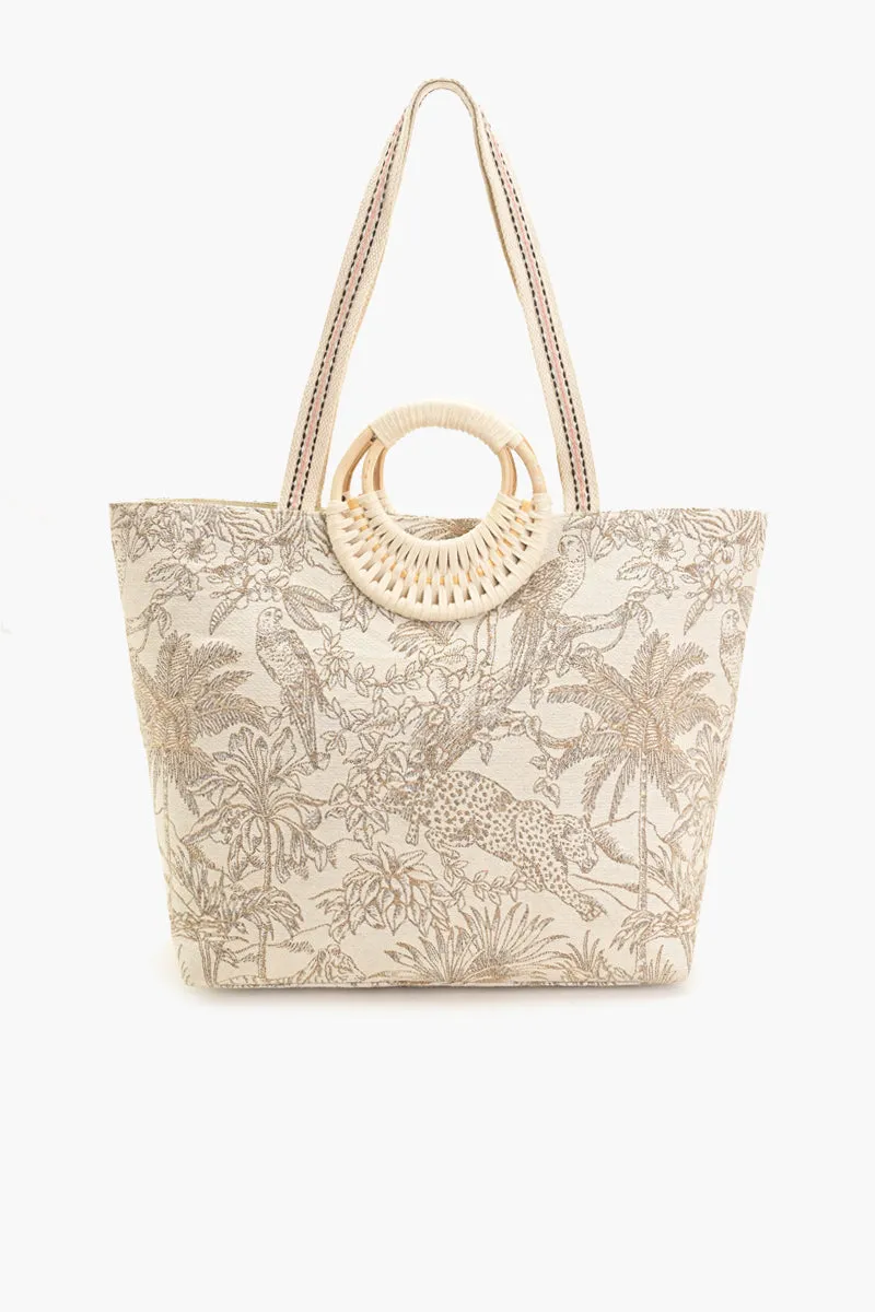 Golden Jungle Tote Bag