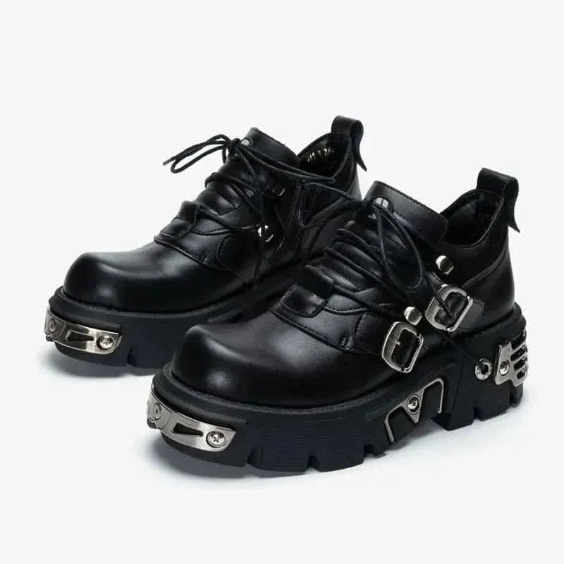 Goth 6cm Platform Sneakers for Women | Edgy Style – Punk & Trendy