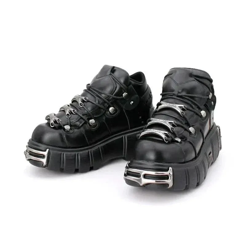 Goth 6cm Platform Sneakers for Women | Edgy Style – Punk & Trendy