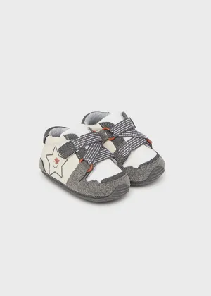 Gray Smiling Star Sneakers